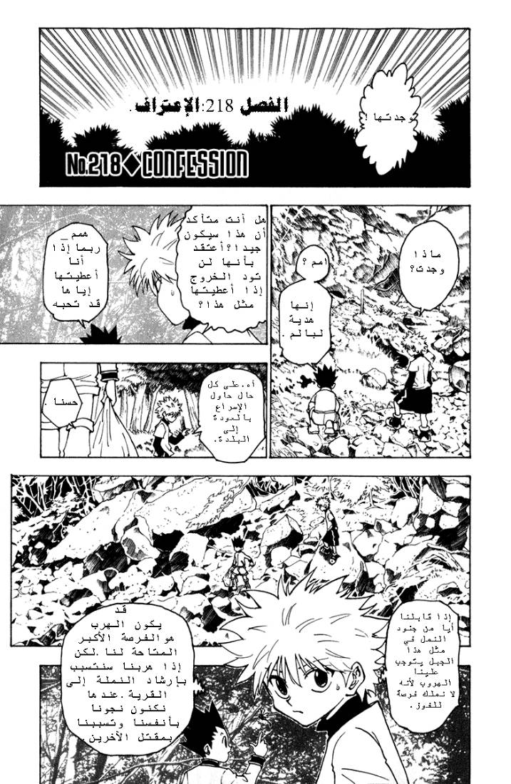 Hunter x Hunter: Chapter 218 - Page 1